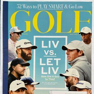 GOLF Magazine September/October 2023 LIV Vs. Let LIV Cover With Label